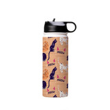 Meow Pattern Water Bottle By Artists Collection