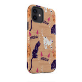 Meow Pattern iPhone Tough Case By Artists Collection