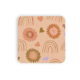 Love Rainbows Pattern Coaster Set By Artists Collection