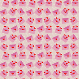 Love Letters With Hearts Pattern Design By Artists Collection
