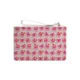 Love Letters With Hearts Pattern Clutch Bag By Artists Collection