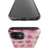 Love Letters With Hearts Pattern iPhone Tough Case By Artists Collection