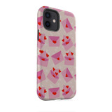 Love Letters With Hearts Pattern iPhone Tough Case By Artists Collection