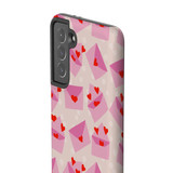 Love Letters With Hearts Pattern Samsung Tough Case By Artists Collection