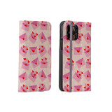 Love Letters With Hearts Pattern iPhone Folio Case By Artists Collection