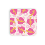 Love Hearts Pattern Coaster Set By Artists Collection