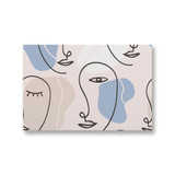Line Faces Pattern Canvas Print By Artists Collection