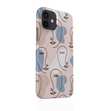 Line Faces Pattern iPhone Snap Case By Artists Collection