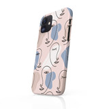 Line Faces Pattern iPhone Snap Case By Artists Collection