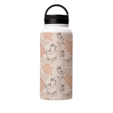 Line Drawing Pattern Water Bottle By Artists Collection