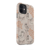Line Drawing Pattern iPhone Tough Case By Artists Collection