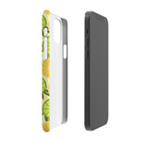 Lemon And Lime Slice Pattern iPhone Snap Case By Artists Collection