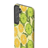 Lemon And Lime Slice Pattern Samsung Tough Case By Artists Collection