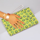 Kiwi Pattern Clutch Bag By Artists Collection