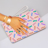 Hard Candy Pattern Clutch Bag By Artists Collection