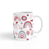 Hand Drawn Love Rainbows Pattern Coffee Mug By Artists Collection