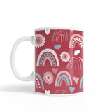 Hand Drawn Cute Rainbows Pattern Coffee Mug By Artists Collection