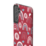 Hand Drawn Cute Rainbows Pattern Samsung Tough Case By Artists Collection