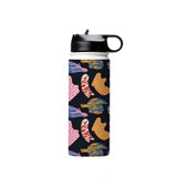 Hand Drawn Abstract Shapes Water Bottle By Artists Collection