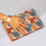 Hand Drawn Abstract Plants 2 Clutch Bag By Artists Collection