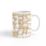 Golden Kawaii Cute Cats Coffee Mug By Artists Collection