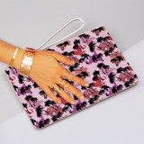 Abstract Palm Trees Pattern Clutch Bag By Artists Collection