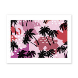 Abstract Palm Trees Pattern Art Print By Artists Collection