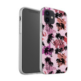 Abstract Palm Trees Pattern iPhone Soft Case By Artists Collection