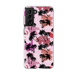 Abstract Palm Trees Pattern Samsung Soft Case By Artists Collection