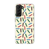 Abstract Feather Pattern Samsung Soft Case By Artists Collection