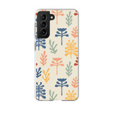 Abstract Flowers Pattern Samsung Soft Case By Artists Collection