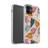 Abstract Leaves Pattern iPhone Soft Case By Artists Collection