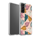 Abstract Leaves Pattern Samsung Soft Case By Artists Collection
