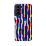 Abstract Ribbons Pattern Samsung Soft Case By Artists Collection