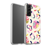 Abstract Tropical Shapes Pattern Samsung Soft Case By Artists Collection