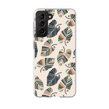 Colorful Leaves Pattern Samsung Soft Case By Artists Collection