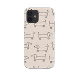 Dashhund Pattern iPhone Soft Case By Artists Collection