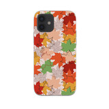 Fall Leaf Pattern iPhone Soft Case By Artists Collection