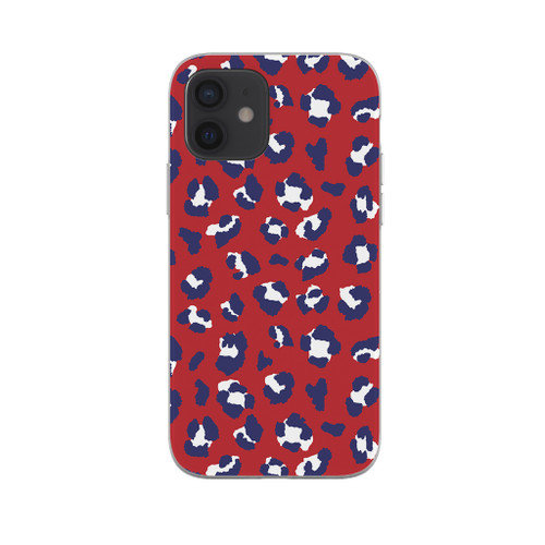 Patriotic Leopard Skin Pattern iPhone Soft Case By Artists Collection