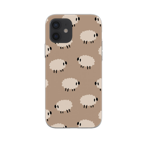 Sheep Pattern iPhone Soft Case By Artists Collection