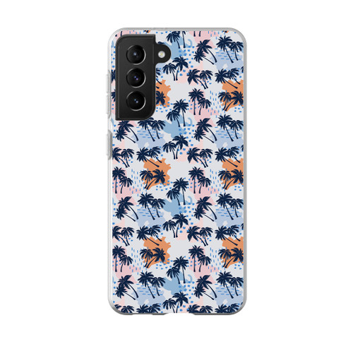 Summer Palm Trees Pattern Samsung Soft Case By Artists Collection