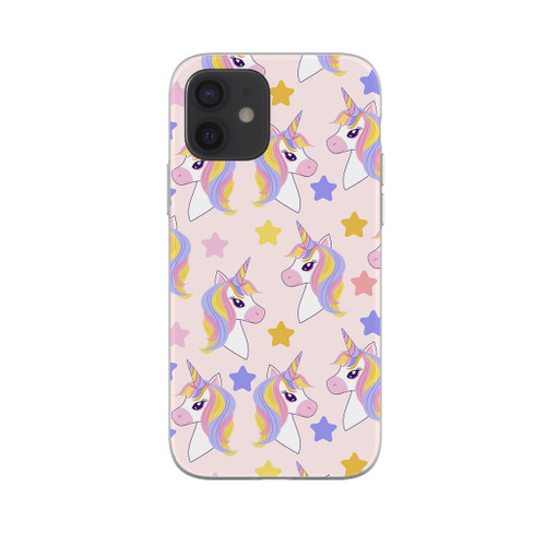 Unicorn Pattern iPhone Soft Case By Artists Collection