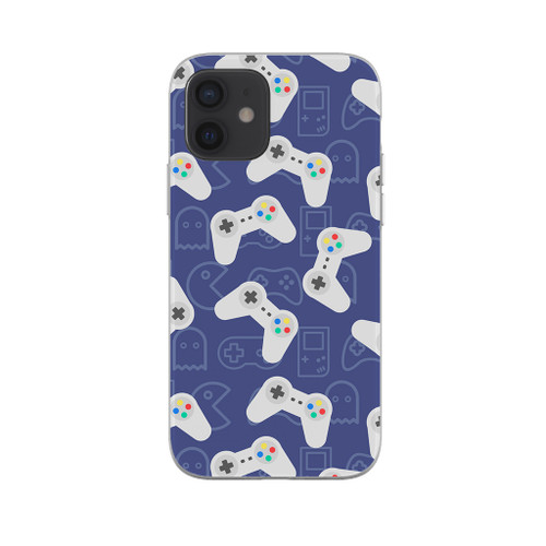 Video Game Pattern iPhone Soft Case By Artists Collection