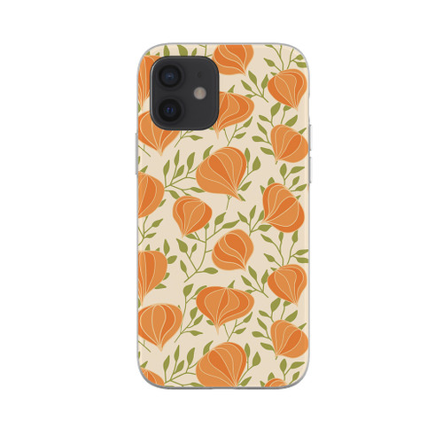 Winter Cherry Pattern iPhone Soft Case By Artists Collection