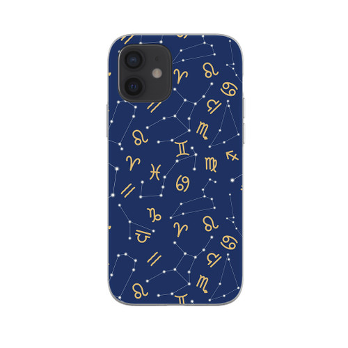 Zodiac Pattern iPhone Soft Case By Artists Collection