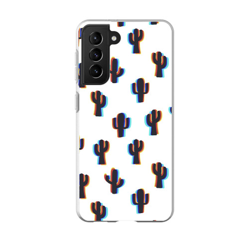 3d Cactus Pattern Samsung Soft Case By Artists Collection