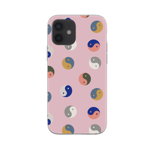 Yin And Yang Pattern iPhone Soft Case By Artists Collection