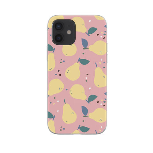 Yellow Pears Pattern iPhone Soft Case By Artists Collection