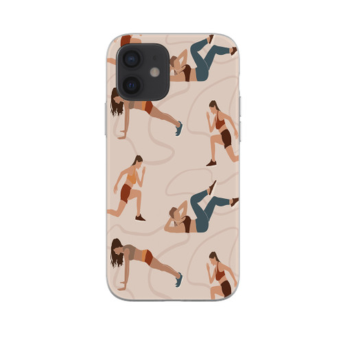 Workout Pattern iPhone Soft Case By Artists Collection