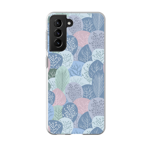Winter Leaves Pattern Samsung Soft Case By Artists Collection